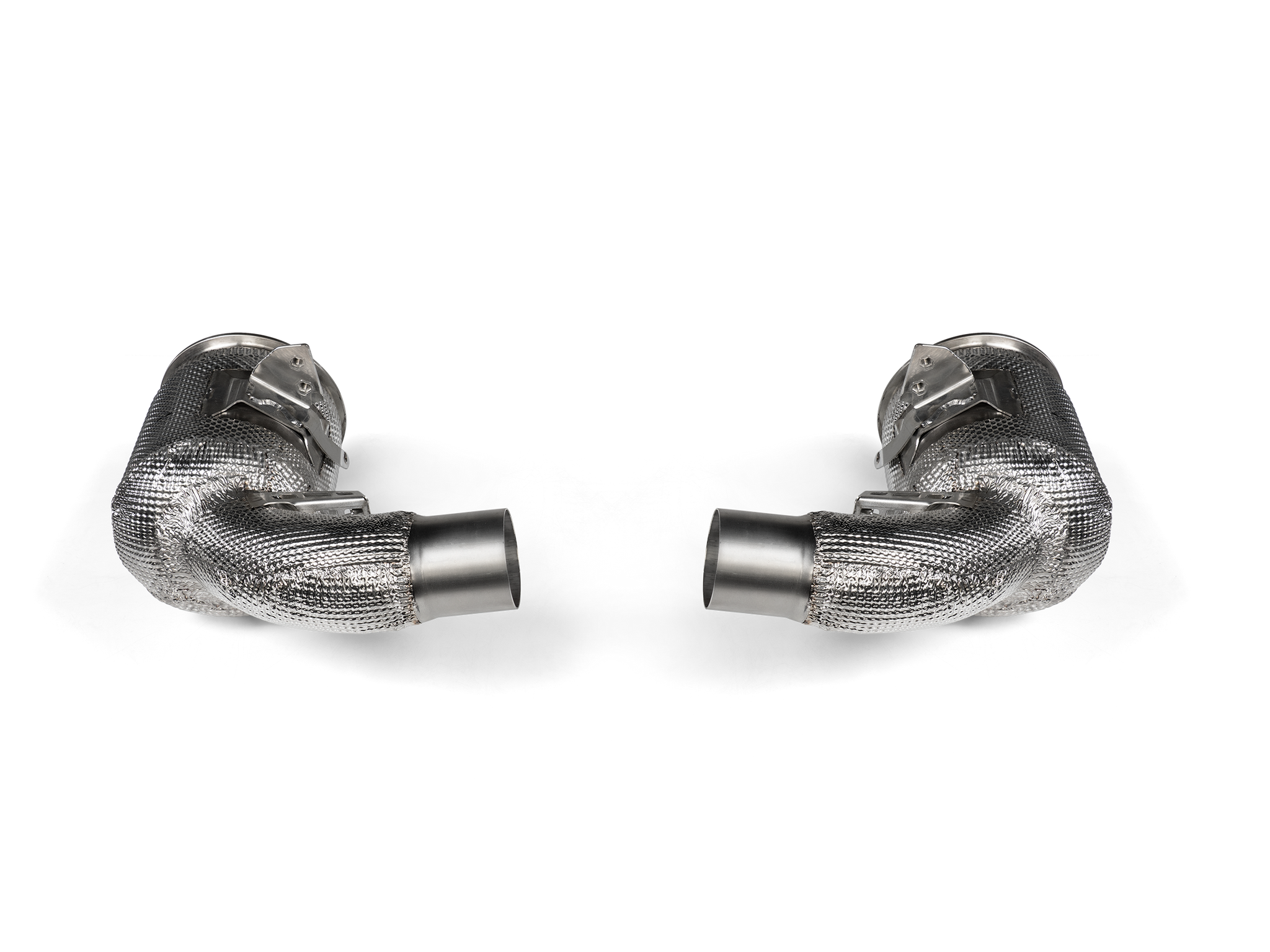 Akrapovic Link Pipe Set w Cat (SS) - Porsche 911 Turbo / Turbo S / Cabriolet / Sport Classic (992) 2025+ - L-PO/SS/4 - Revzone