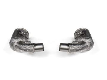 Akrapovic Link Pipe Set w Cat (SS) - Porsche 911 Turbo / Turbo S / Cabriolet / Sport Classic (992) 2025+