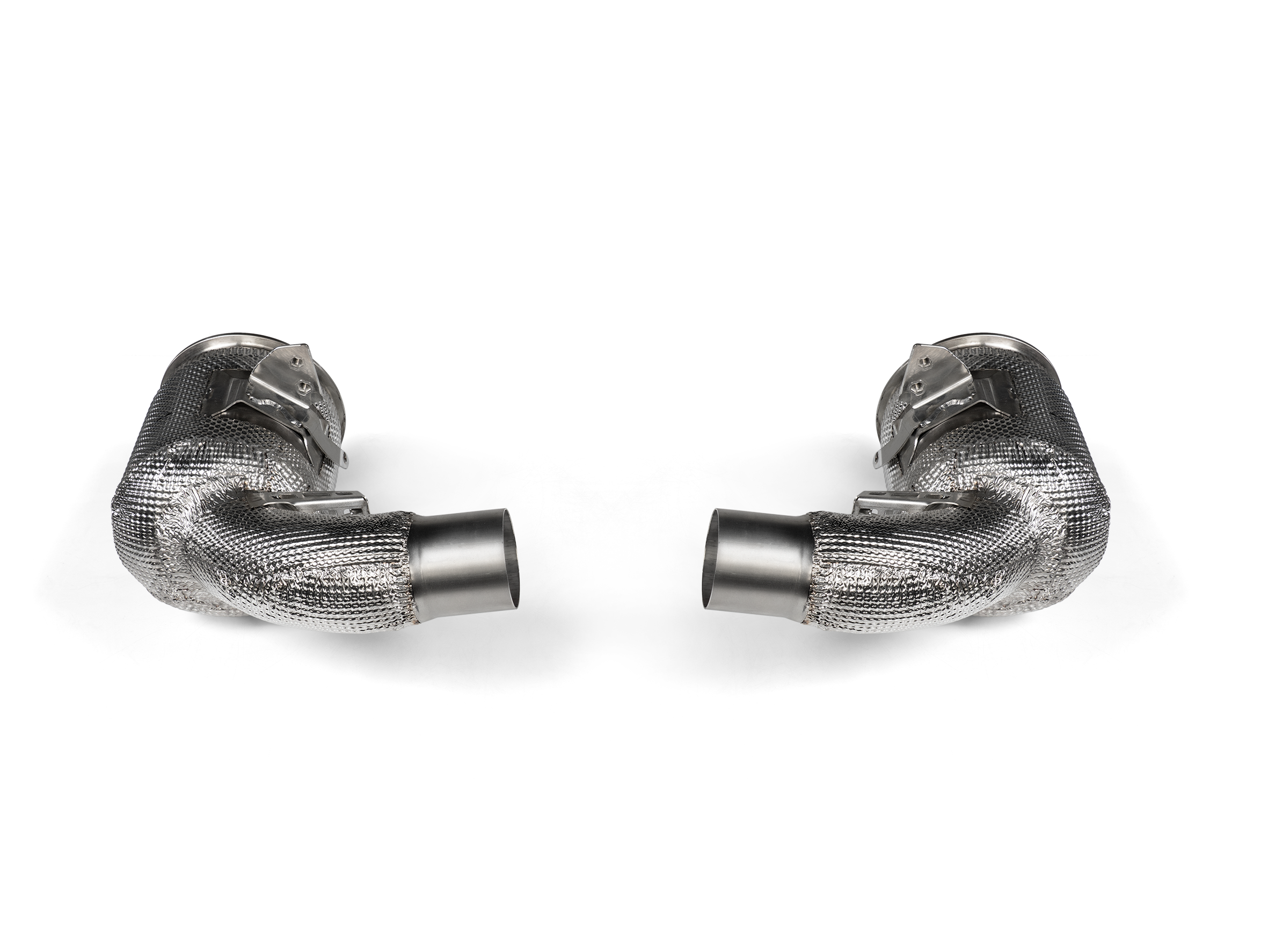 Akrapovic Link Pipe Set w Cat (SS) - Porsche 911 Turbo / Turbo S / Cabriolet / Sport Classic (992) 2025+ - L-PO/SS/4 - Revzone