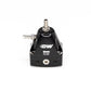 DeatschWerks DWR1000iL In-Line Adjustable Fuel Pressure Regulator - Black - 6-1001-FRB