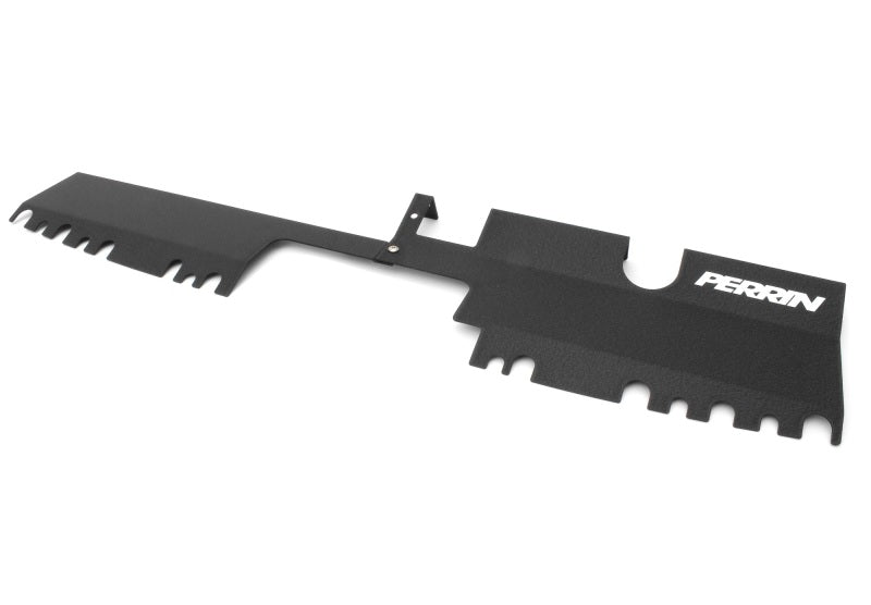 PERRIN 15-21 Subaru WRX/STI Radiator Shroud (With OEM Intake Scoop) - Black - PSP-ENG-512-4BK