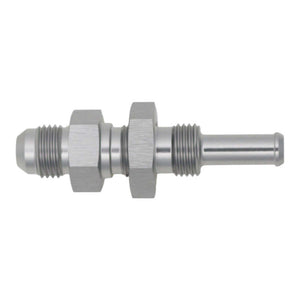 DeatschWerks 6AN Male Flare to Straight 5/16in Single Hose Barb - Anodized DW Titanium - 6-02-0739
