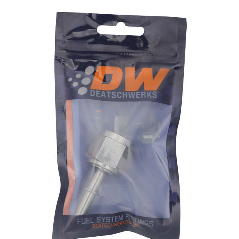 DeatschWerks 10AN Female Flare Swivel to 5/16in Male EFI Quick Disconnect - Anodized DW Titanium - 6-02-0134