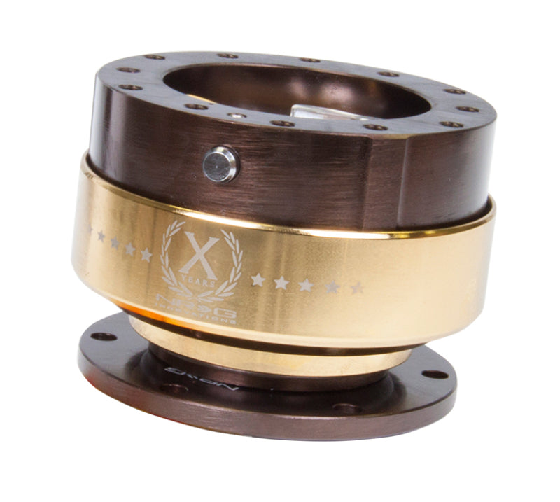 NRG Quick Release Gen 2.0 - Bronze Body / Chrome Gold Ring - SRK-200BR-CG