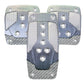 NRG Aluminum Sport Pedal M/T - Gunmetal w/Silver Carbon - PDL-400GM