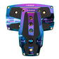 NRG Aluminum Sport Pedal A/T - Neochrome w/Black Rubber Inserts - PDL-250MC