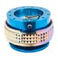 NRG Quick Release Kit - Pyramid Edition - Blue Body / Neochrome Pyramid Ring - SRK-210BL/MC