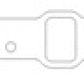Cometic Pontiac V8 .125in Fiber Intake Manifold Gasket Set - 1.141in x 2.063in Rectangle Port - C5778-125