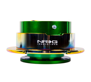 NRG Quick Release Gen 2.5 - Green Body / Neochrome Ring - SRK-250GN/MC