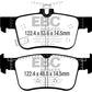 EBC 2016+ Honda Civic Coupe 1.5L Turbo Ultimax2 Rear Brake Pads - UD1878
