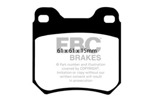 EBC 97-01 Cadillac Catera 3.0 Ultimax2 Rear Brake Pads - UD709