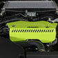 PERRIN 22-25 Subaru WRX Pulley Cover - Neon Yellow (TALL - For Use w/o PERRIN AOS) - PSP-ENG-153NY