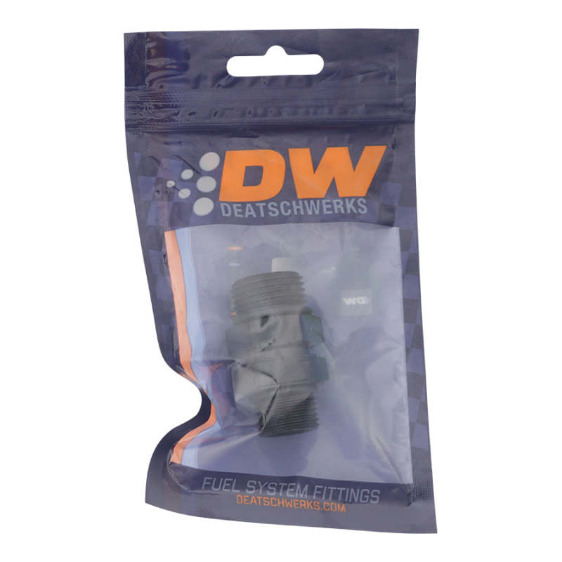 DeatschWerks 8AN ORB Male to 10AN ORB Male Swivel Adapter - Anodized Matte Black - 6-02-0425-B