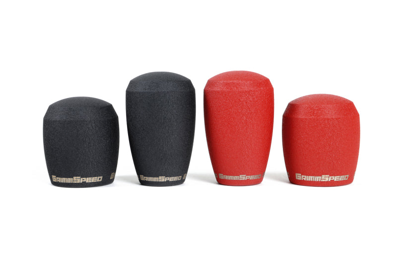 GrimmSpeed Shift Knob Stainless Steel - Subaru 5 Speed and 6 Speed Manual Transmission - Black - 380001