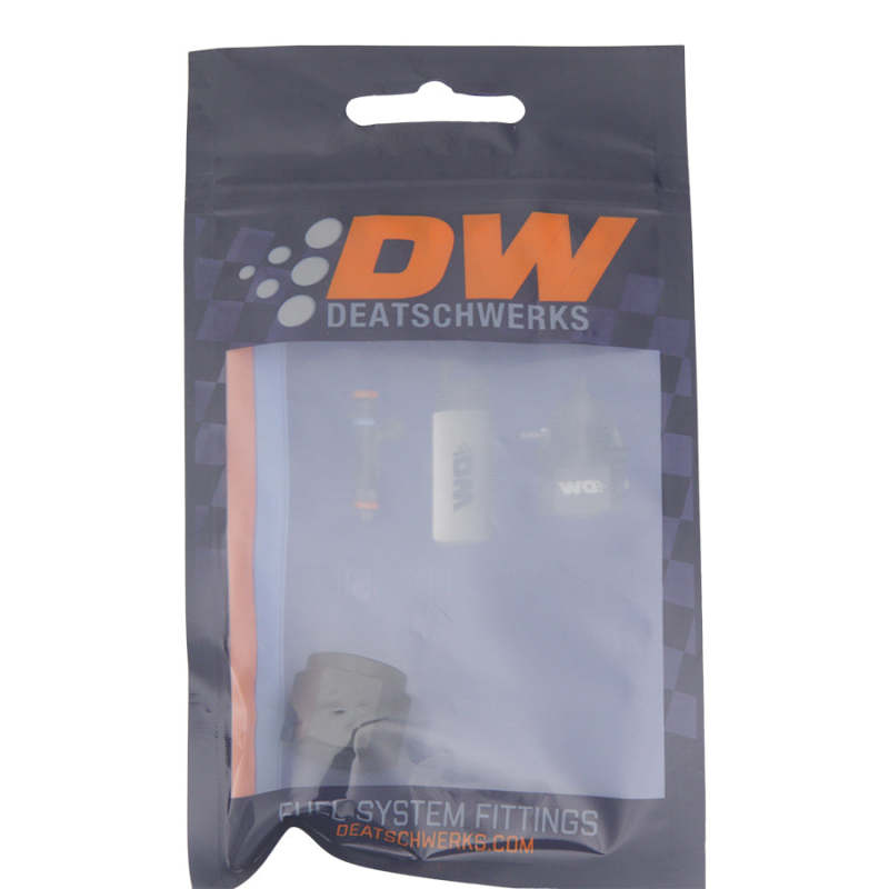 DeatschWerks 6AN Female Flare Cap - Anodized Matte Black - 6-02-0714-B