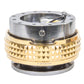 NRG Quick Release Kit - Pyramid Edition - Gunmetal Body / Chrome Gold Pyramid Ring - SRK-210GM/CG