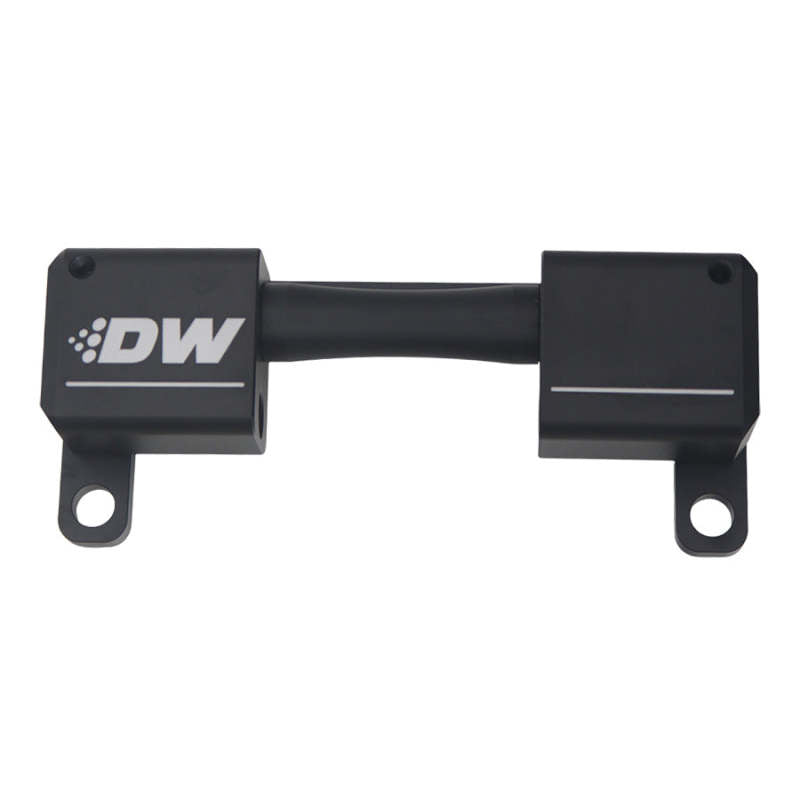 DeatschWerks High Flow Ethanol Sensor Adapter - 10AN ORB to 10AN ORB - Anodized Matte Black - 6-03-0702