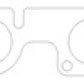 Cometic Ford 302/351 335-Series/Windsor V8 .064in ArmorCore Exhaust Mani Gskt Set - C5355-064