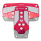 NRG Aluminum Sport Pedal A/T - Red w/Silver Carbon - PDL-450RD