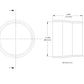 aFe POWER Universal Products Coupler Kit (3-1/2 x 3-1/4)in ID x 3in L - Black - 59-00206