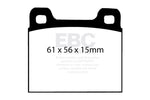 EBC 64-69 Porsche 911 2.0 (M Caliper) (Solid front rotor) Bluestuff Front Brake Pads - DP5104NDX