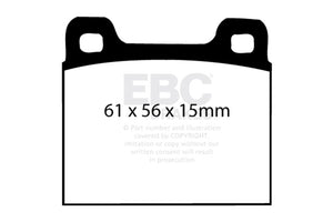 EBC 64-69 Porsche 911 2.0 (M Caliper) (Solid front rotor) Bluestuff Front Brake Pads - DP5104NDX