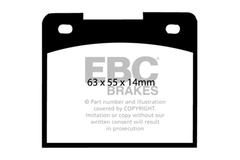 EBC 64-66 Ford Cortina 1.2 Ultimax2 Front Brake Pads - UD044