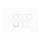 DeatschWerks -8 AN Aluminum Crush Washer (Pack of 10) - 6-02-0303