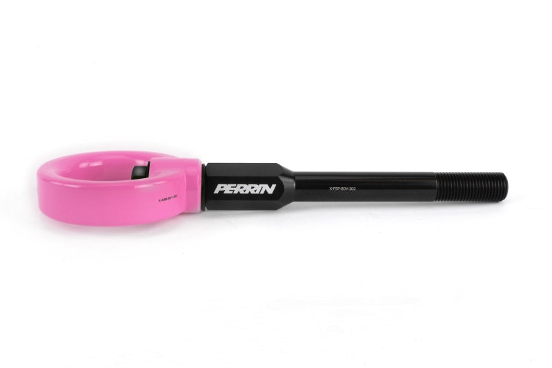 PERRIN 02-07 Subaru WRX/STI Tow Hook Kit (Front) - Hyper Pink - PSP-BDY-230HP