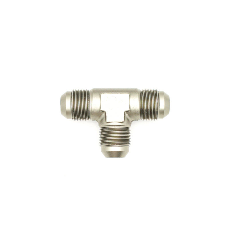 DeatschWerks 8AN Male Flare + 8AN Male Flare To 8AN Male Flare Tee Fitting - 6-02-0722