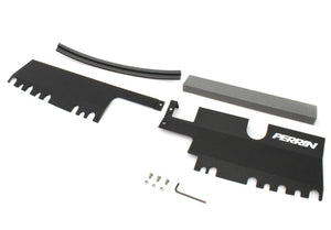 PERRIN 15-21 Subaru WRX/STI Radiator Shroud (With OEM Intake Scoop) - Black - PSP-ENG-512-4BK