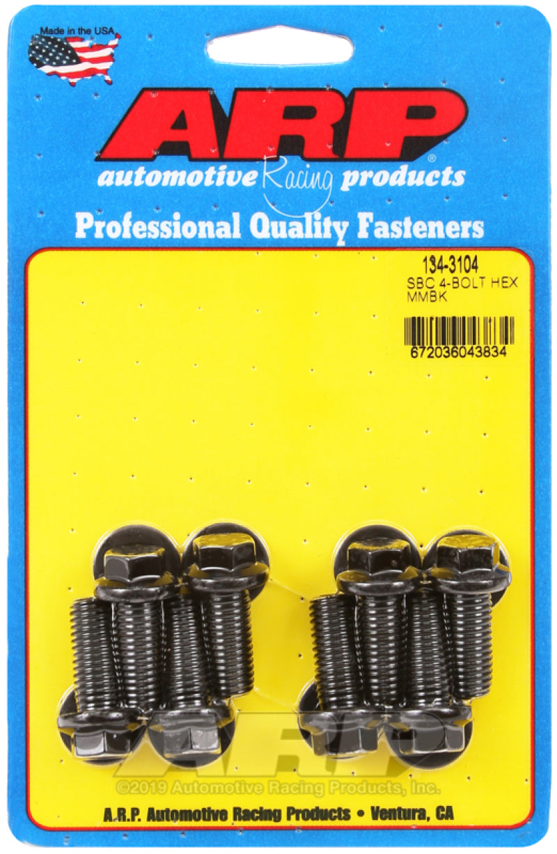ARP SB Chevy 4-Bolt Hex Motor Mount Bolt Kit - 134-3104