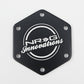 NRG Carbon Fiber Horn Delete Button Circular Logo Front/ Back - STR-640CF