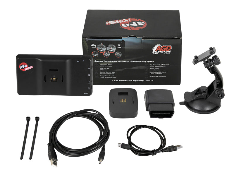 aFe AGD Advanced Gauge Display Digital 5.5in Monitor 08-18 Dodge/RAM/Ford/GM Diesel Trucks - 77-91001