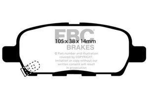 EBC 03-05 Infiniti FX35 3.5 Ultimax2 Rear Brake Pads - UD905