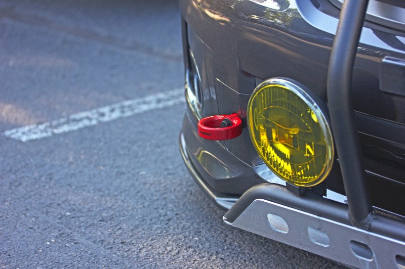 PERRIN 08-14 Subaru WRX & STI / 08-11 Impreza / 05-09 Legacy Tow Hook Kit (Front) - Red - PSP-BDY-231RD