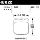 Hawk Wilwood DLS 6812 DTC-30 Brake Pads - HB622W.490