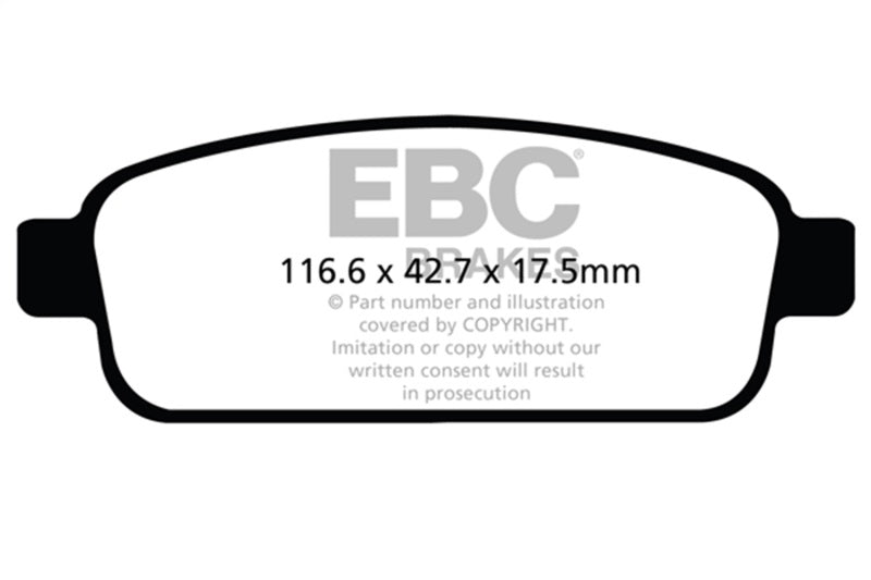 EBC 13+ Buick Encore 1.4 Turbo Ultimax2 Rear Brake Pads - UD1468