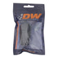 DeatschWerks 10AN Female Swivel Straight Hose End PTFE (Incl 1 Olive Insert) - Anodized Matte Black - 6-02-0858-B