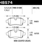 Hawk 07+ Mini Cooper HPS 5.0 Rear Brake Pads - HB574B.636