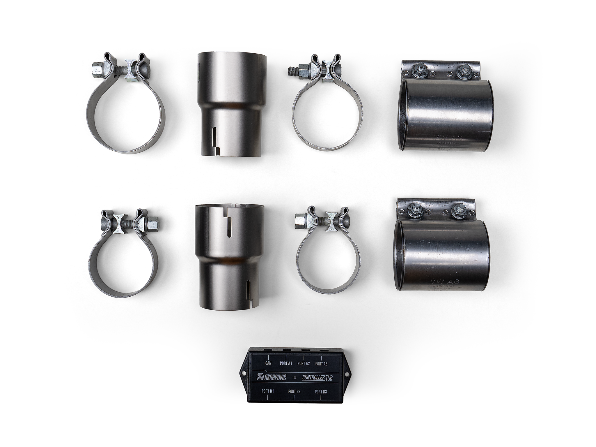 Akrapovic Fitting Kit for Porsche Panamera V6 (976) - Porsche Panamera / 4 / 4 E-Hybrid / 4S E-Hybrid / GTS / Turbo E-Hybrid / Turbo S E-Hybrid (976) 2026+ - P-MF1052 - Revzone