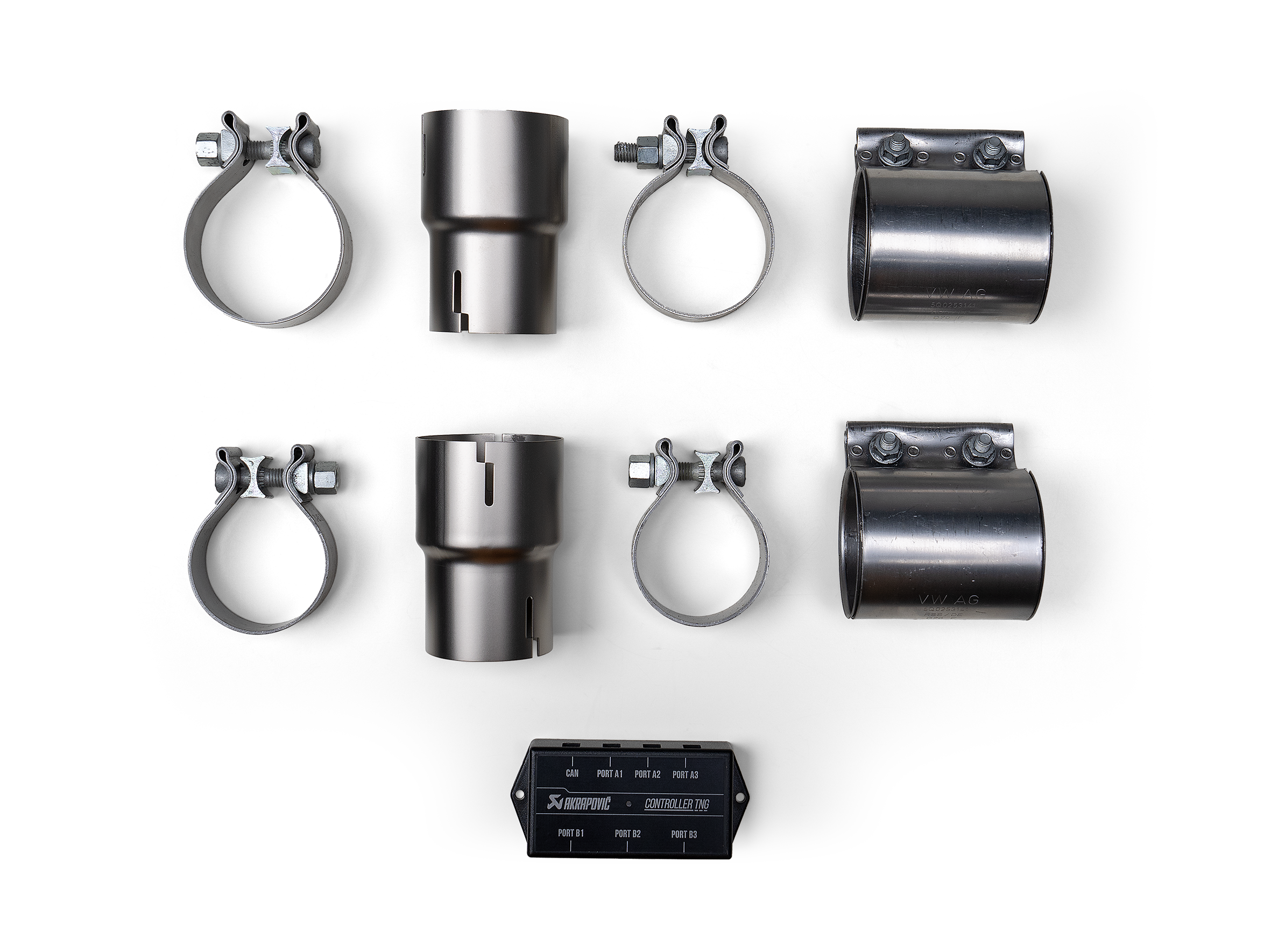 Akrapovic Fitting Kit for Porsche Panamera V6 (976) - Porsche Panamera / 4 / 4 E-Hybrid / 4S E-Hybrid / GTS / Turbo E-Hybrid / Turbo S E-Hybrid (976) 2026+ - P-MF1052 - Revzone