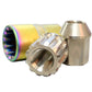 NRG 200 Series M12 X 1.5 Titanium Lug Nut Set - 21 Pc w/Lock Key Socket - Silver - LN-T200SL-21