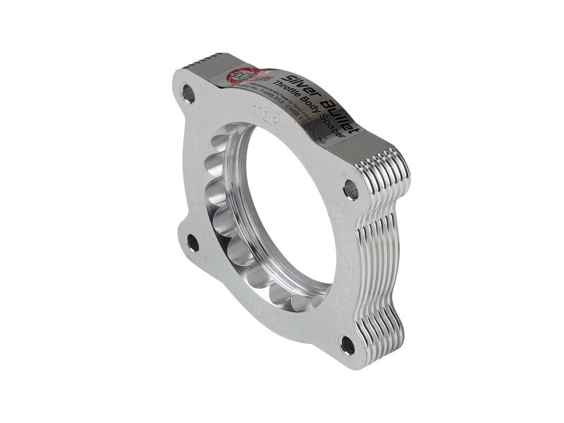 aFe 07-13 Chevrolet Silverado 1500/GMC Sierra 1500 Silver Bullet Throttle Body Spacer - Silver - 46-34019