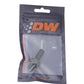 DeatschWerks 6AN ORB Male to 3/8in Male Triple Barb Fitting (Incl O-Ring) - Anodized Matte Black - 6-02-0501-B