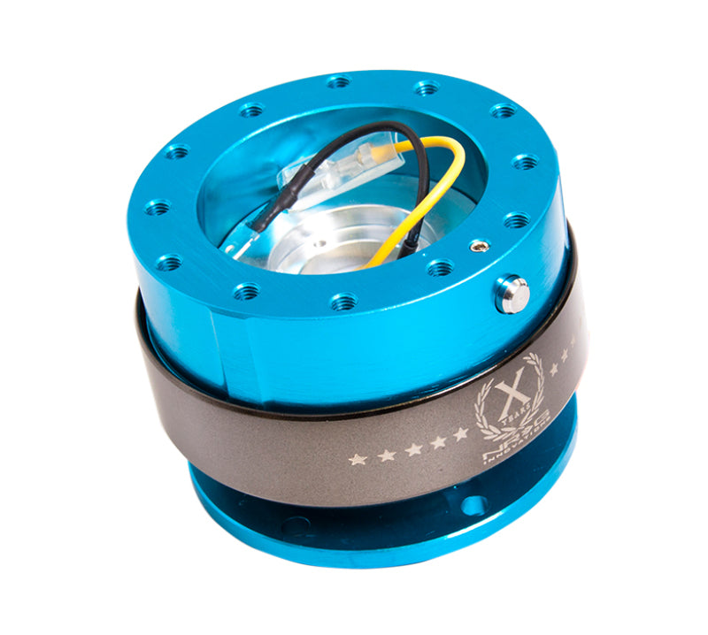 NRG Quick Release Gen 2.0 - New Blue Body / Titanium Chrome Ring - SRK-200NB