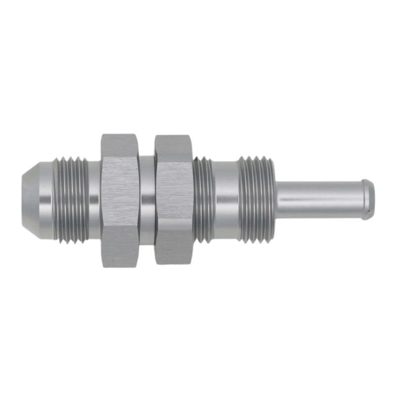 DeatschWerks 8AN Male Flare to Straight 5/16in Single Hose Barb - Anodized DW Titanium - 6-02-0743