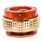 NRG Quick Release Kit - Pyramid Edition - Orange Body / Chrome Gold Pyramid Ring - SRK-210OR/CG
