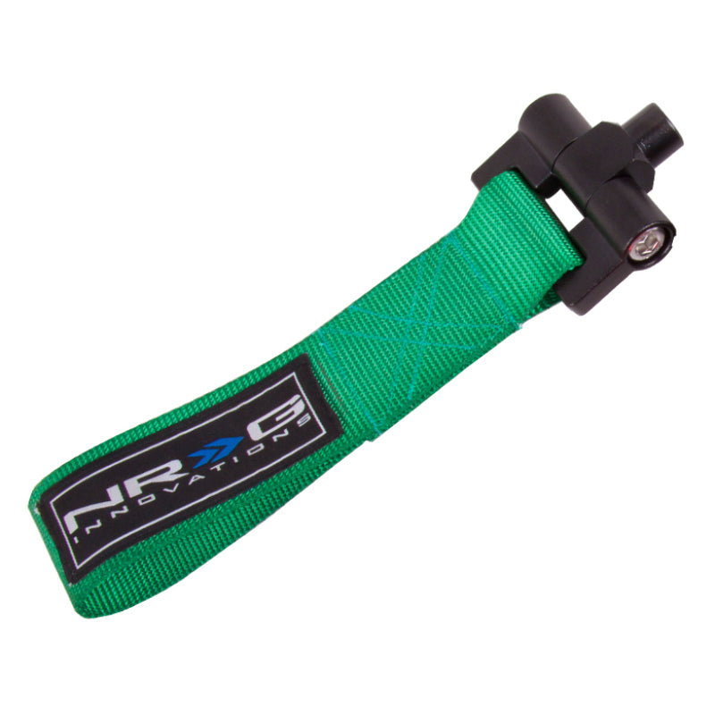 NRG Bolt-In Tow Strap Green - BMW - E90 E92 3 Series / R53 Mini 01-06 (5000lb. Limit) - TOW-E92GN