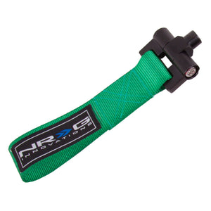 NRG Bolt-In Tow Strap Green - BMW - E90 E92 3 Series / R53 Mini 01-06 (5000lb. Limit) - TOW-E92GN